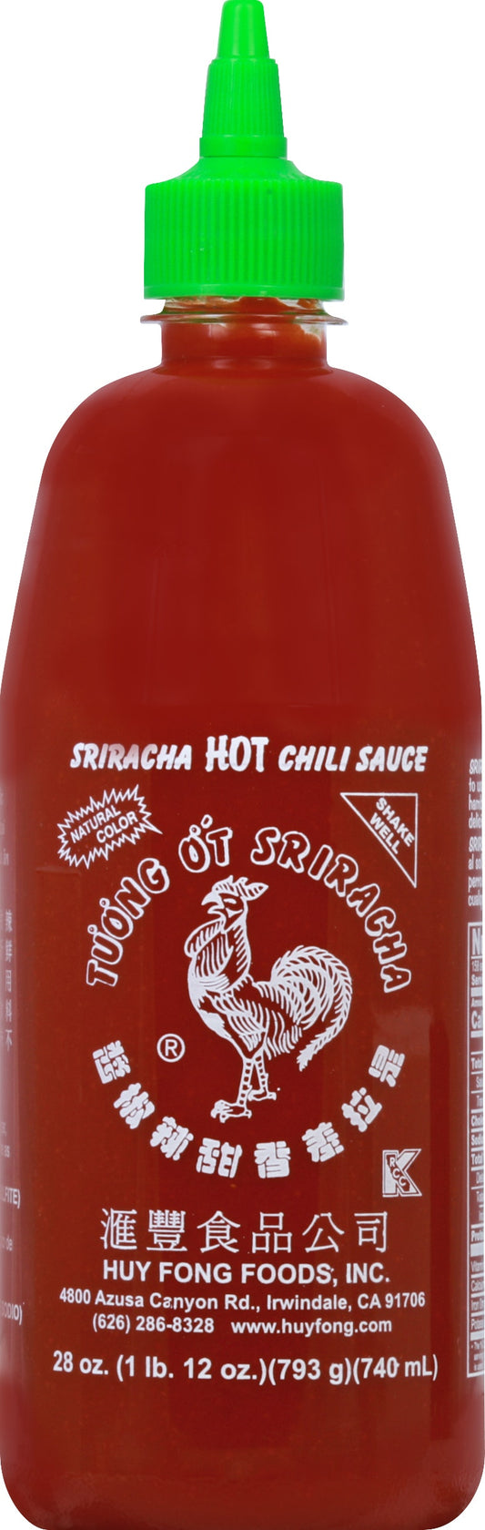 Huy Fong Sauce Chili Sriracha Hot 28 Oz (Pack of 12)
