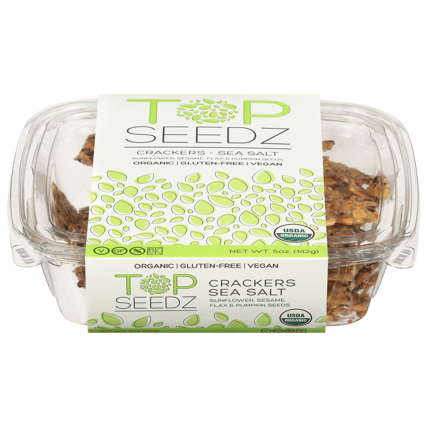 Top Seedz Sea Salt Original Cracker 5 Oz Pack of 12