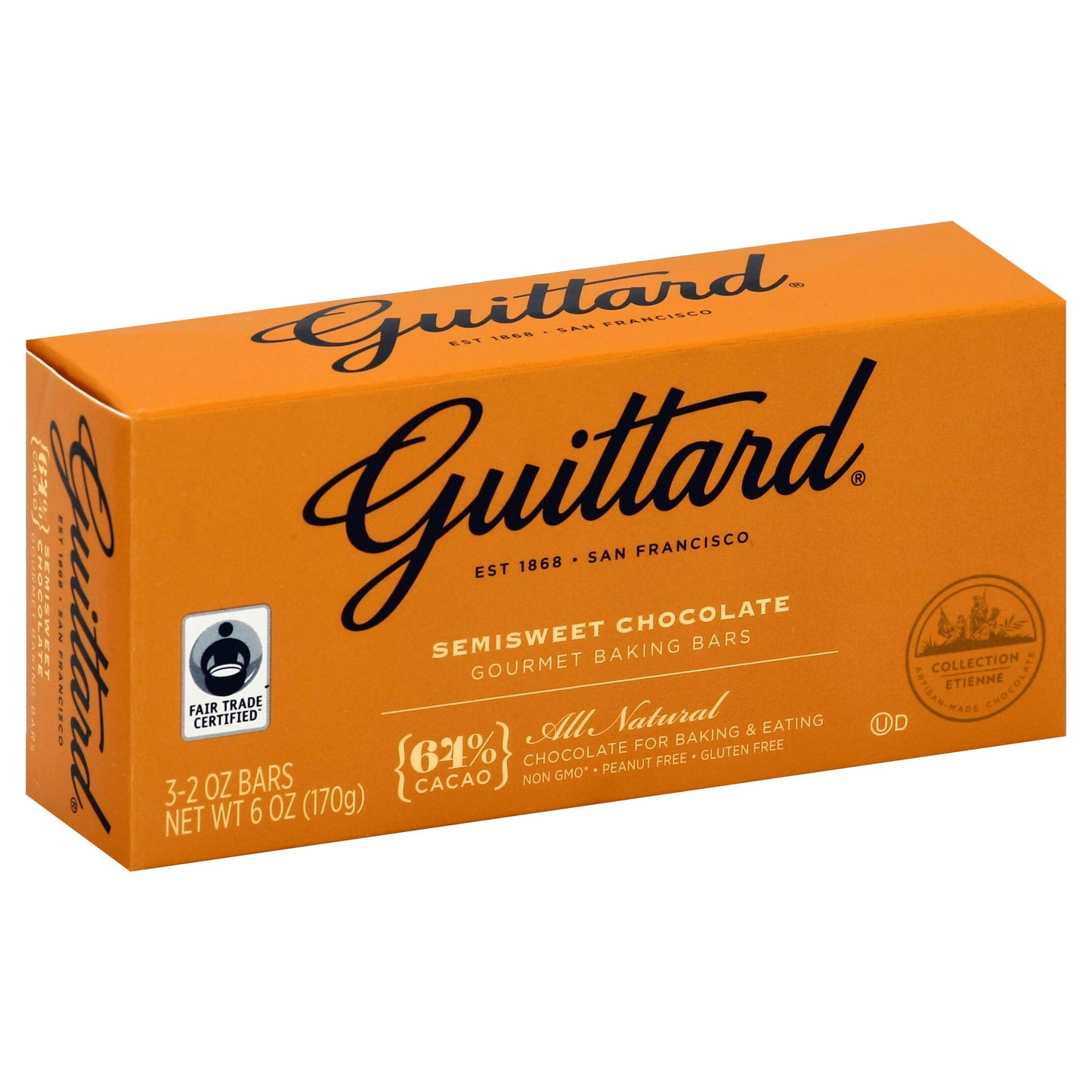 Guittard Chocolate 64% Semisweet 6 Oz Pack of 12