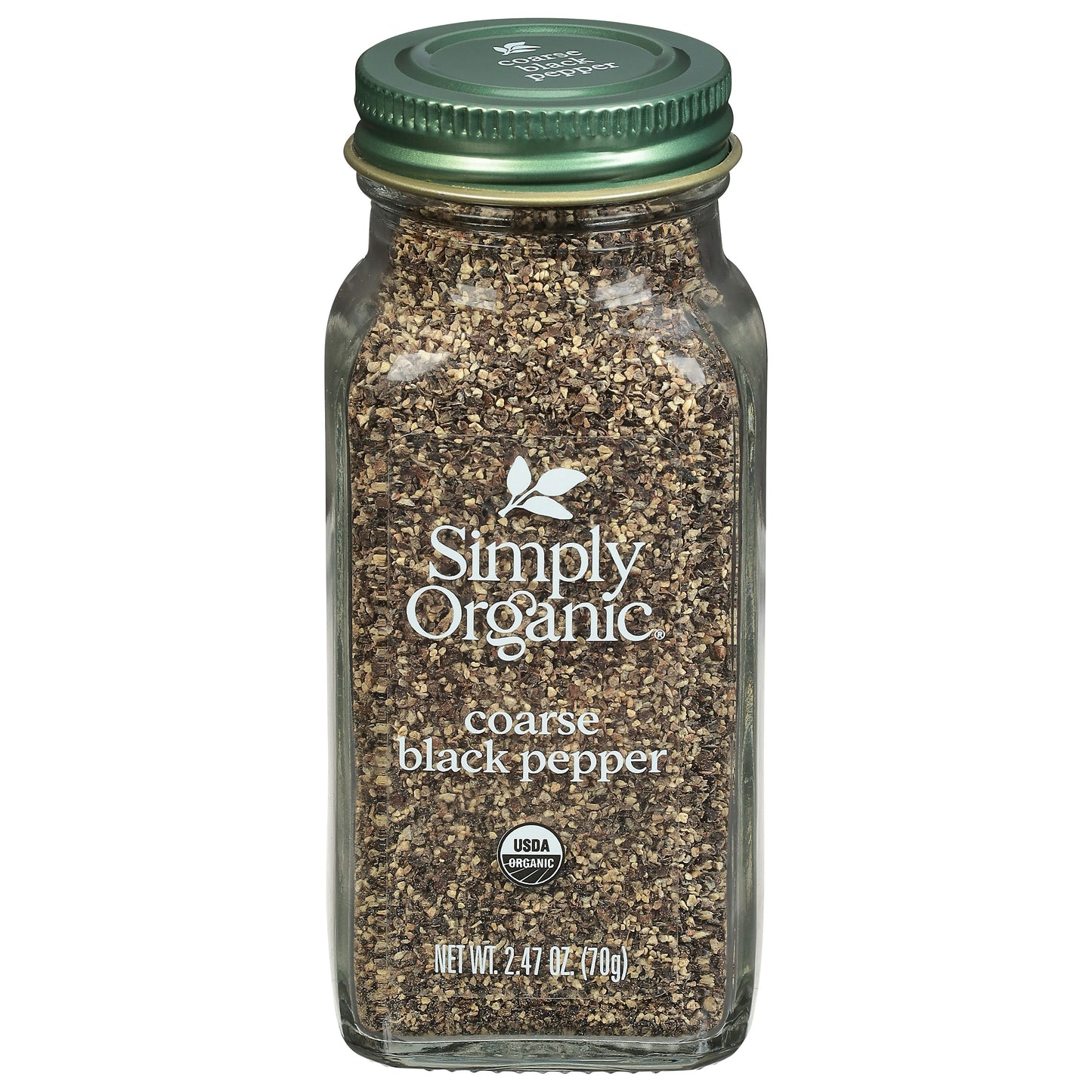 Simply Organic Spice Black Pepper Coarse 2.47 oz (Pack of 6)