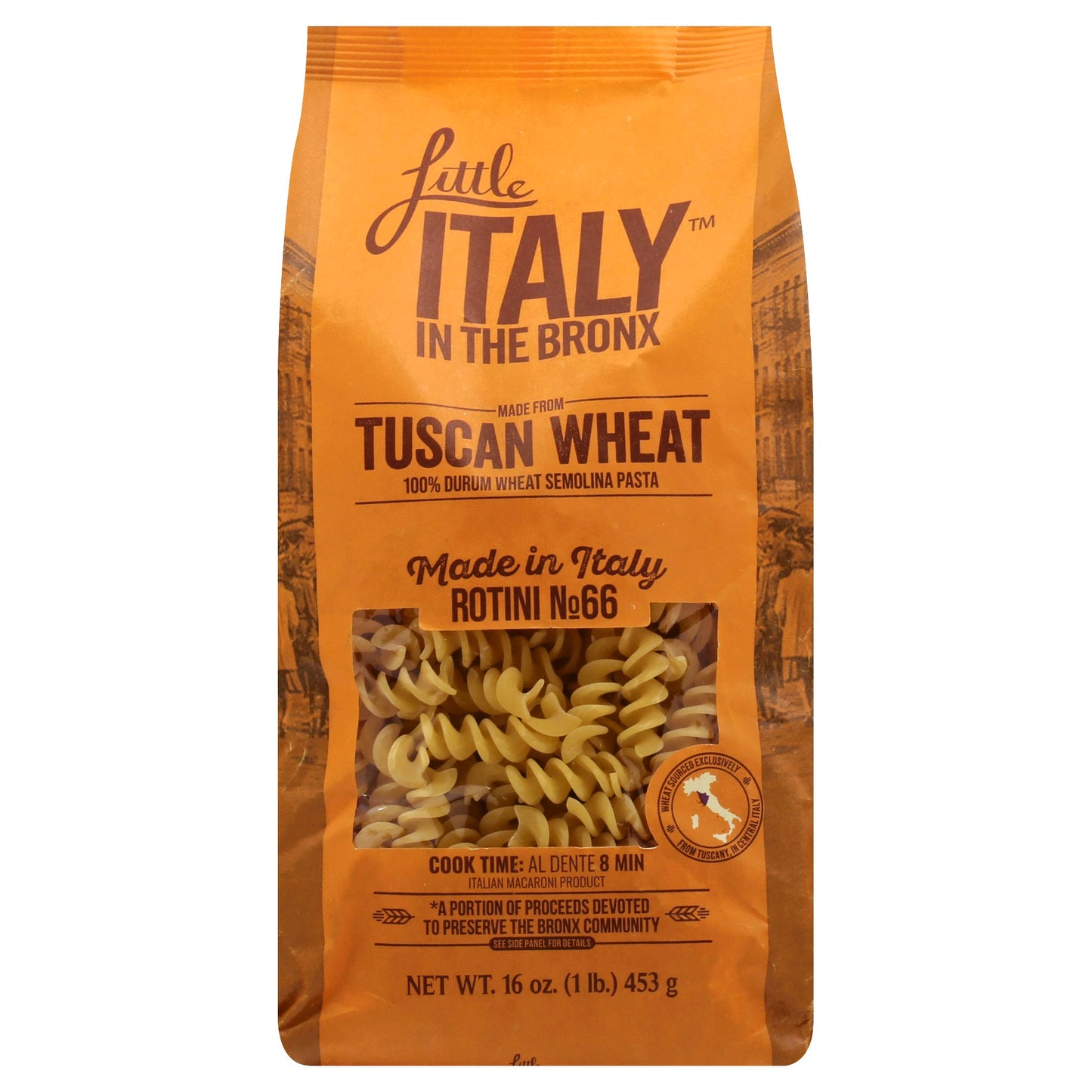 Little Italy In The Bronx Pasta Rotini No66 16 Oz Pack of 12