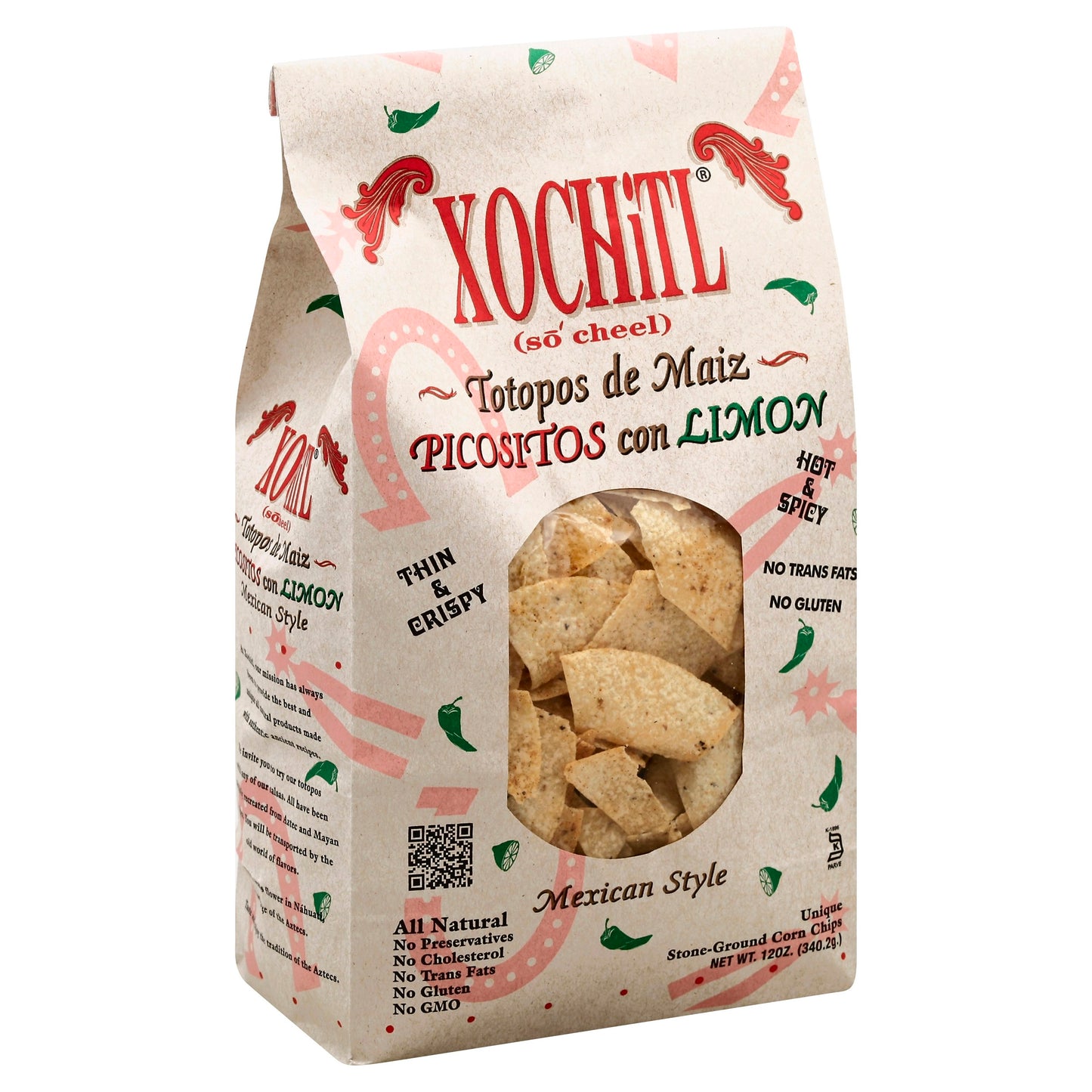Xochitl Chip Corn Picositos Con Limon 12 Oz (Pack Of 10)