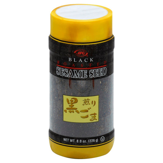 JFC Sesame Seeds Black Roasted - 8 Oz (Pack of 6)