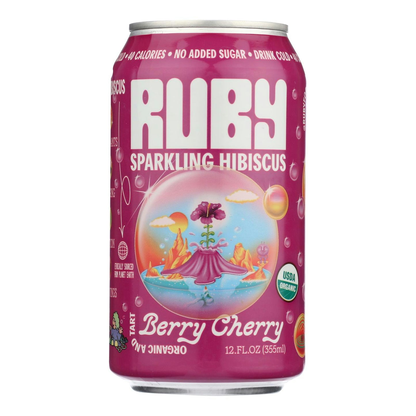 Ruby Water Hibiscus Sparkling Berry Cherry 12 Fo Pack of 12