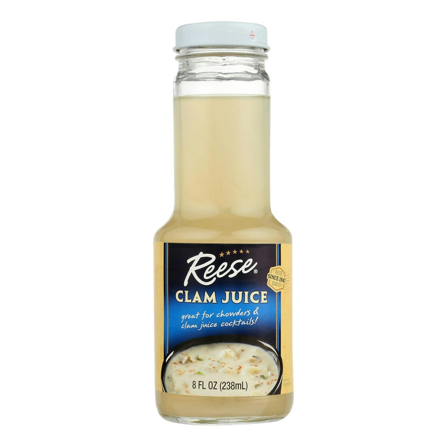 Reese Clam Juice Bottle 8 fl. oz (Pack of 6)