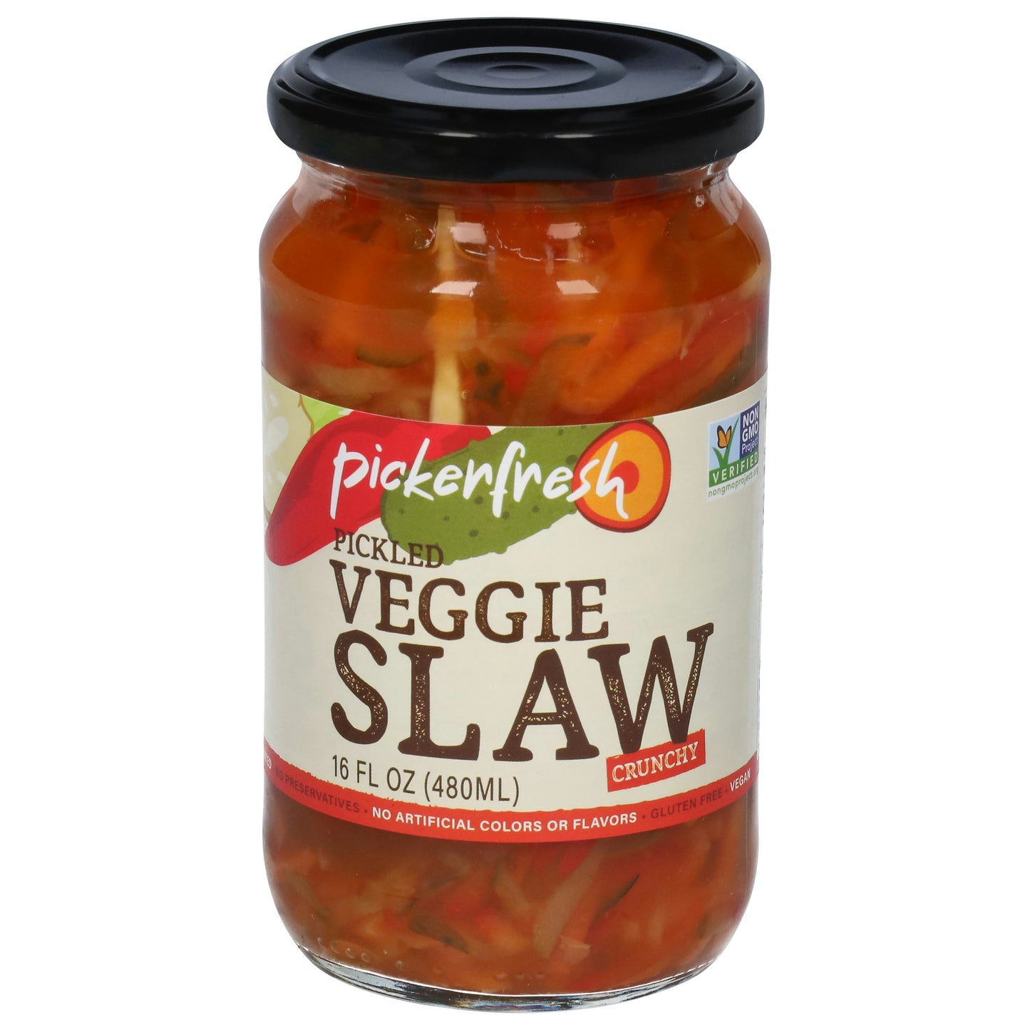 Pickerfresh Slaw Pickled Veggie 16 Oz (Pack of 6)