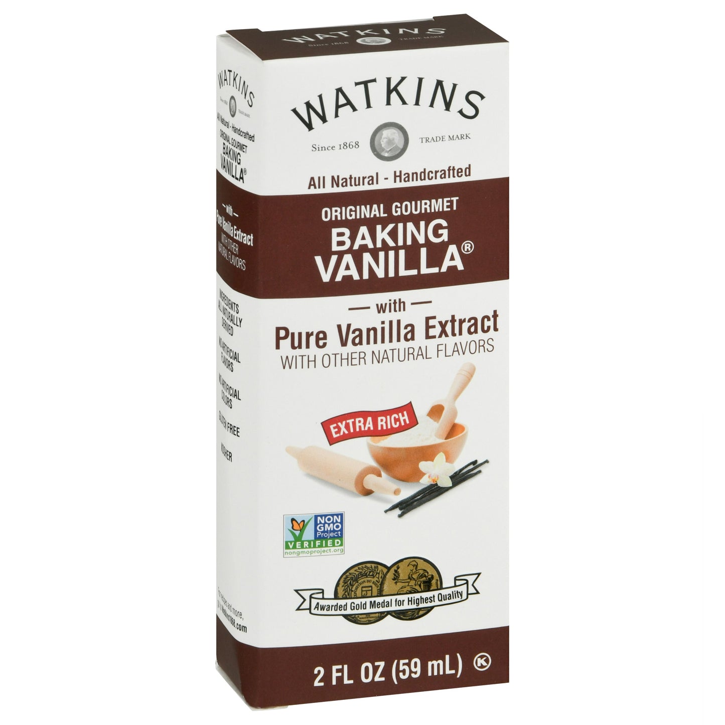 Watkins Vanilla All Natural Baking 2 oz (Pack of 12)