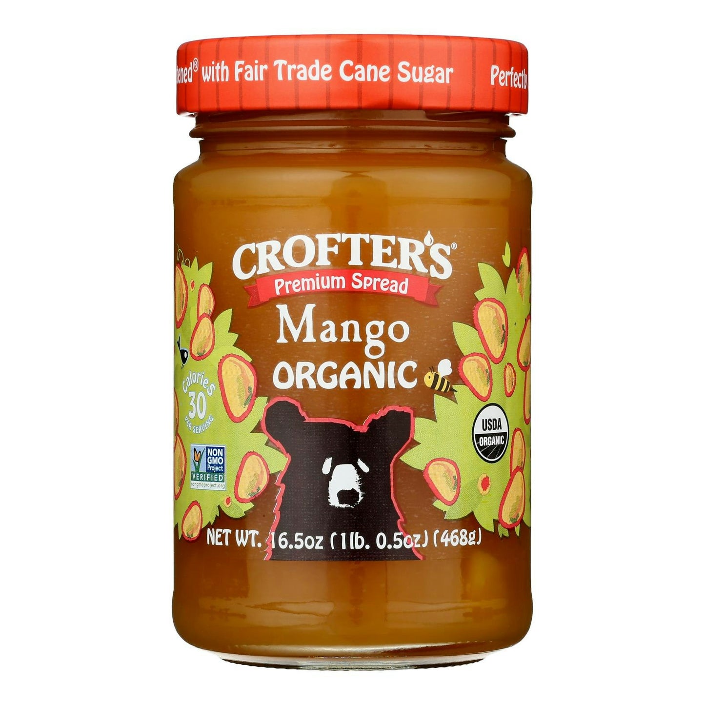 Crofters - Premium Spread Mango 16.5 Oz (Pack of 6)