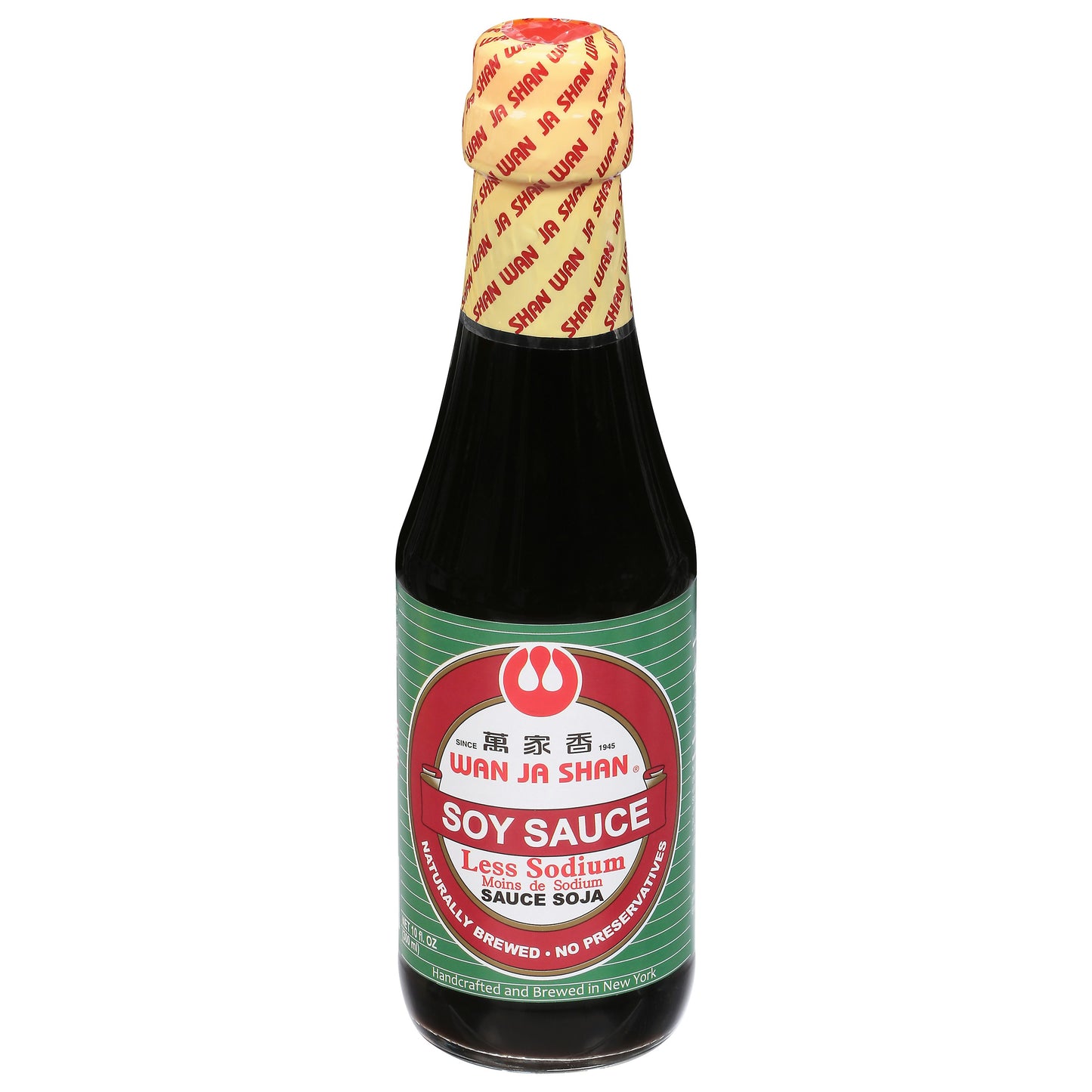 Wanjashan Sauce Soy No Perservative Low Sodium 10 Oz Pack of 6