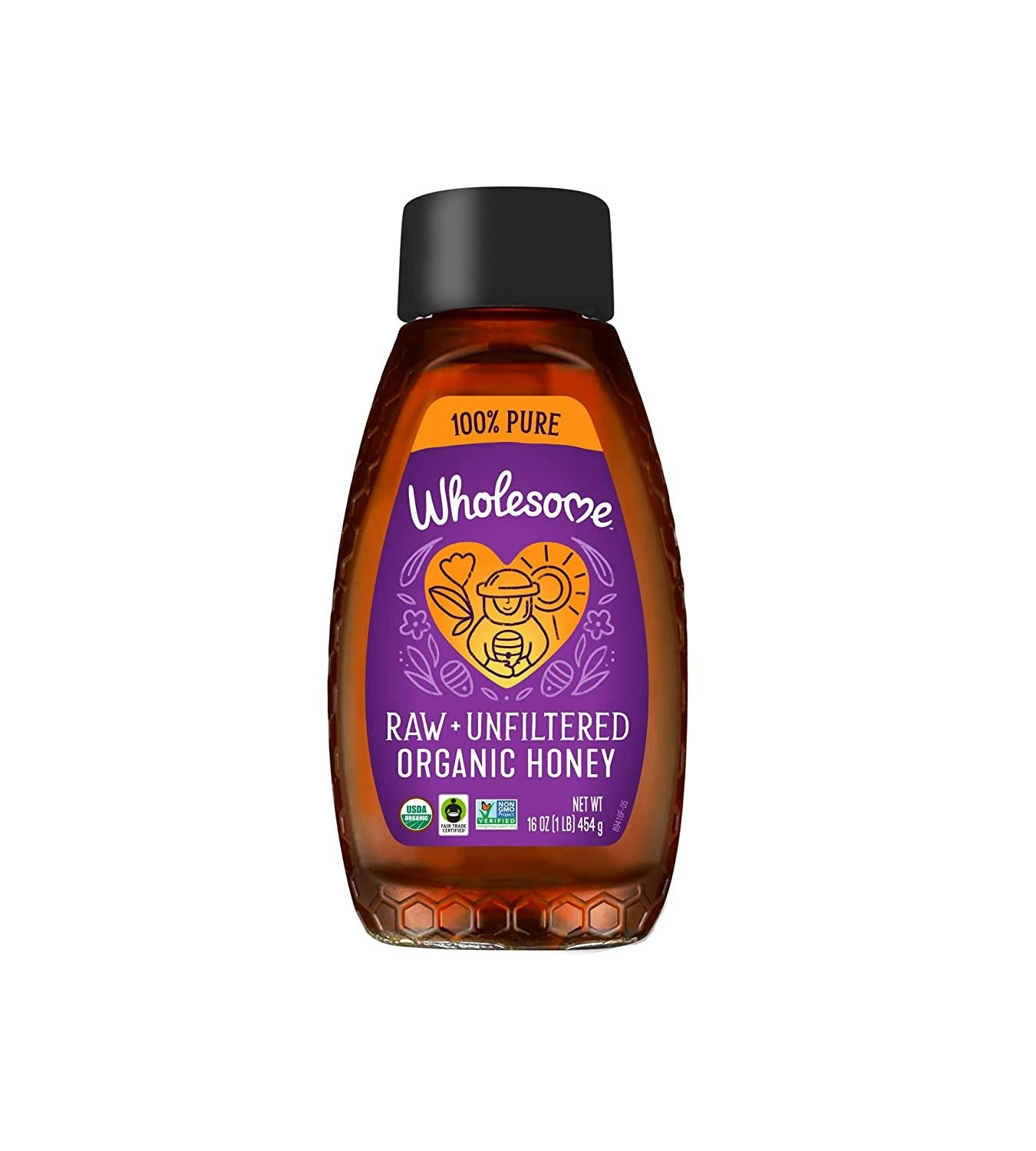 Wholesome Honey Raw Unfilt Squeeze 16 oz (Pack of 6)