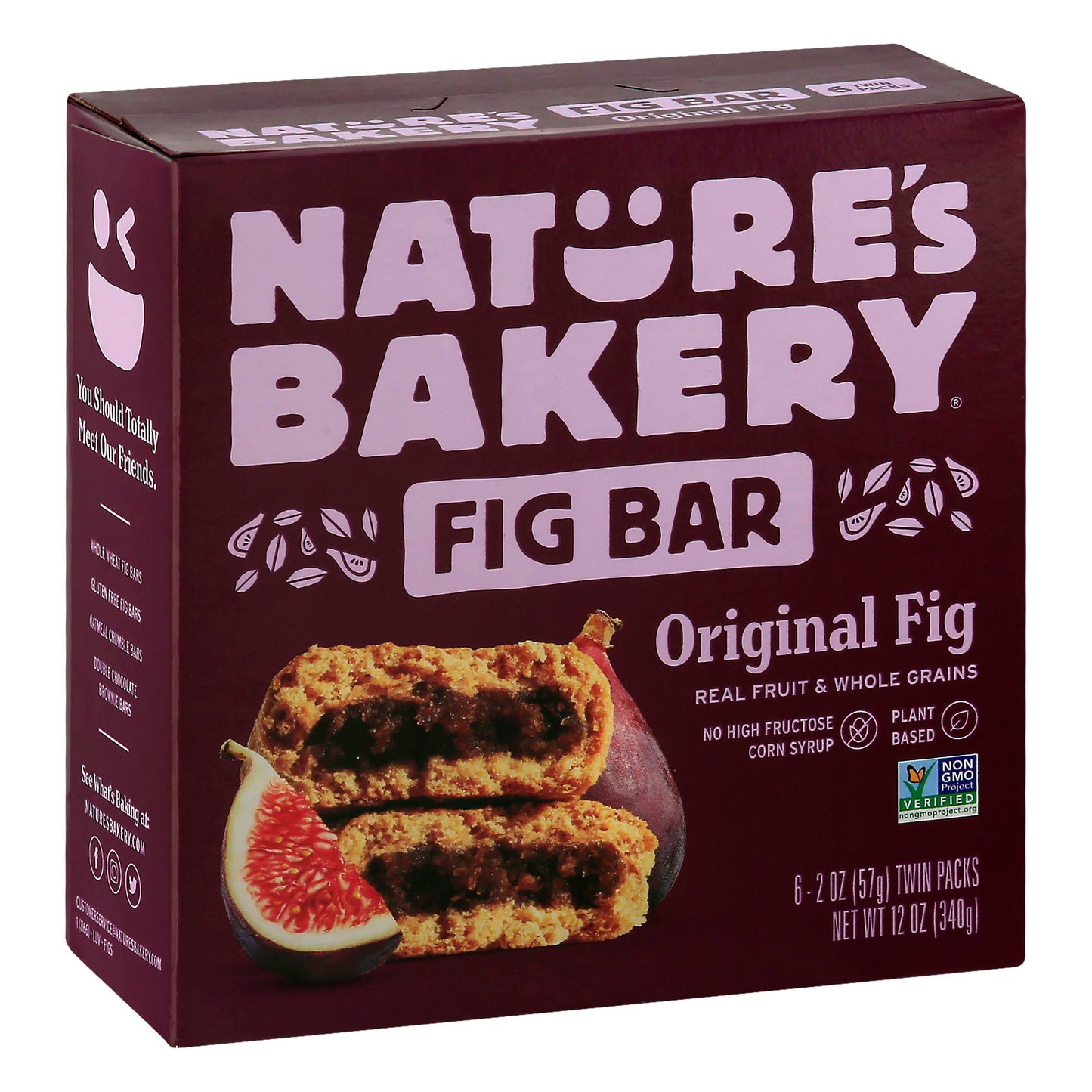 Natures Bakery Bar Fig Whole Wheat 12 oz (Pack of 6)