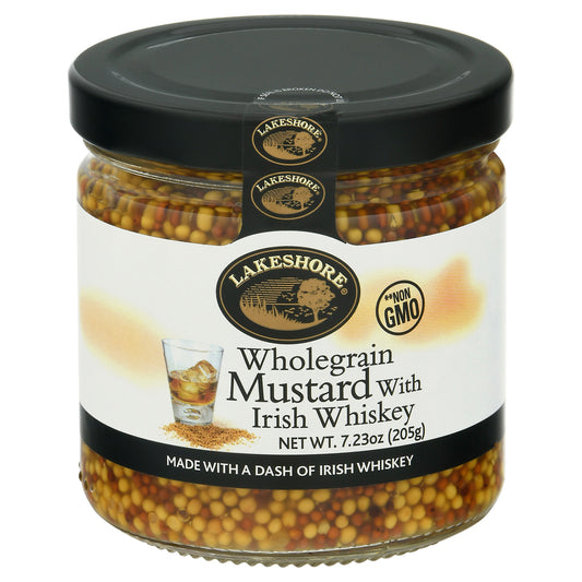 Lakeshore Mustard Whole grain Irish Whsky 7.23 oz (Pack Of 6)