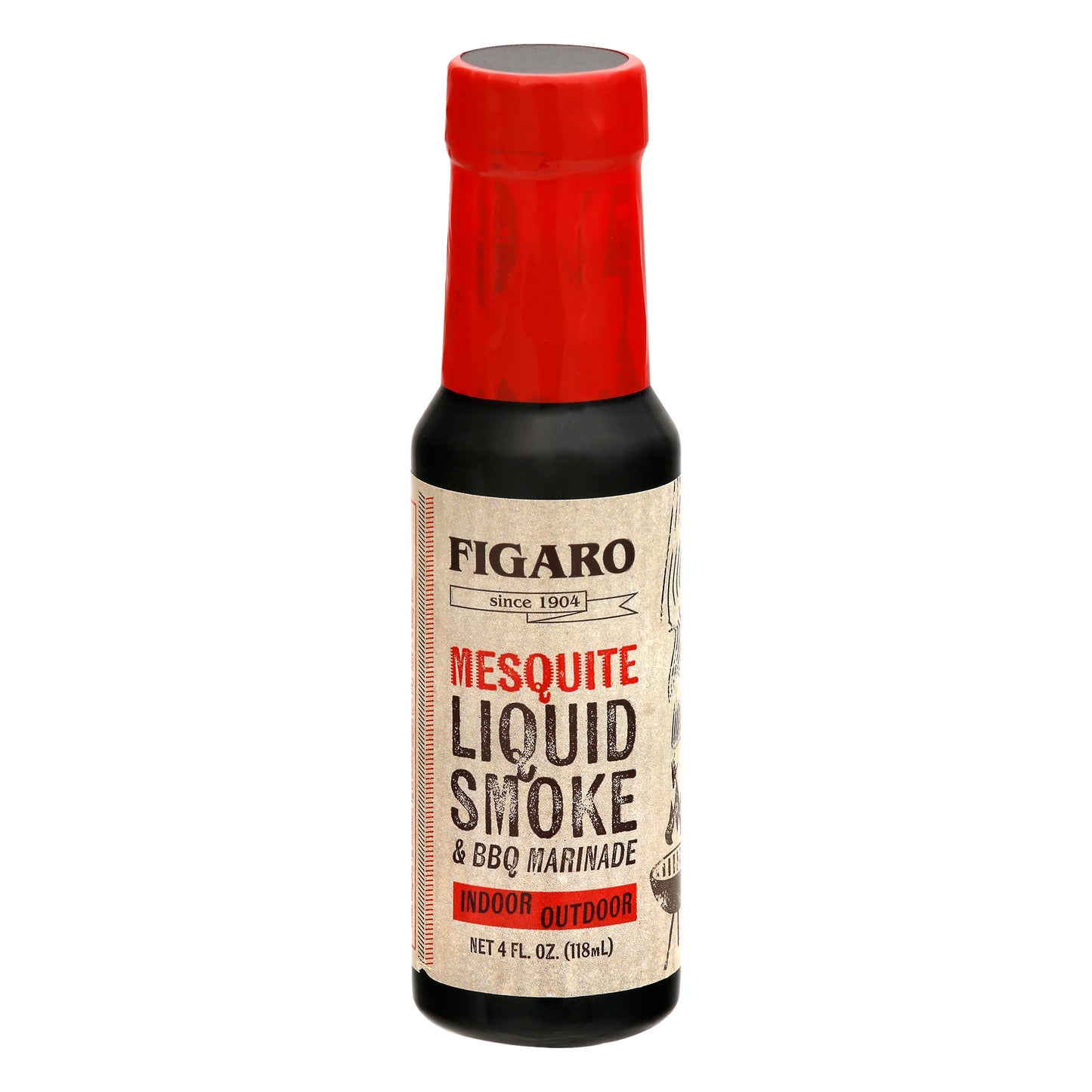 Figaro Liquid Smoke Marinade Mesquite 4 oz (Pack Of 12)