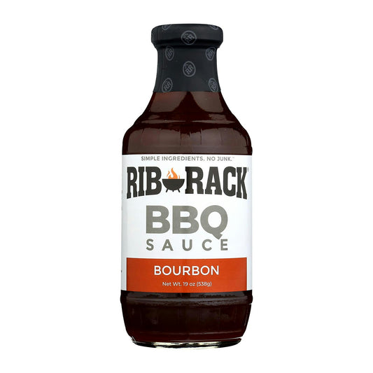 Rib Rack BBQ Sauce - Southern Bourbon 19 oz (Pack of 6)