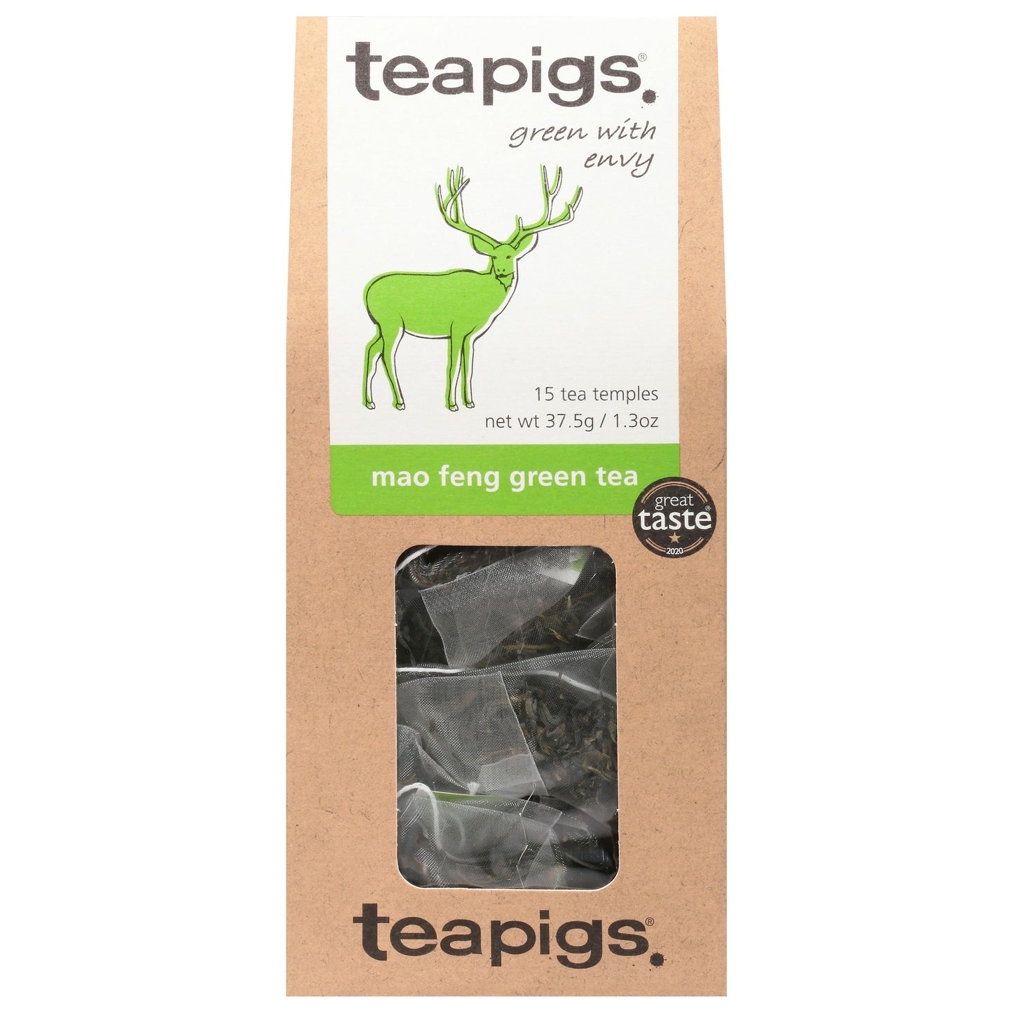 Teapigs Tea Green Mao Feng 15 Bg Pack of 6