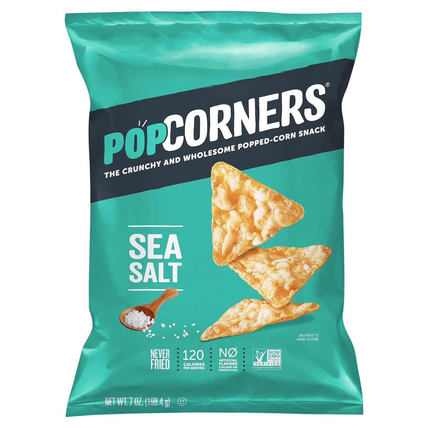 Popcorners Corn Chips Sea Salt 7 oz (Pack Of 12)