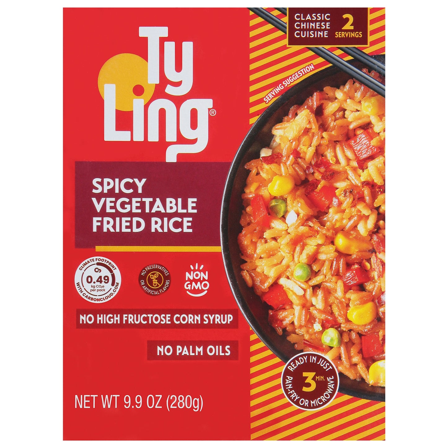 Ty Ling Fried Rice Spicy Vegetable 9.9 Oz (Pack of 10)
