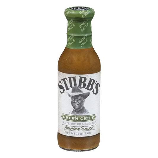 Stubbs Marinade Green Chile 12 oz (Pack of 6)