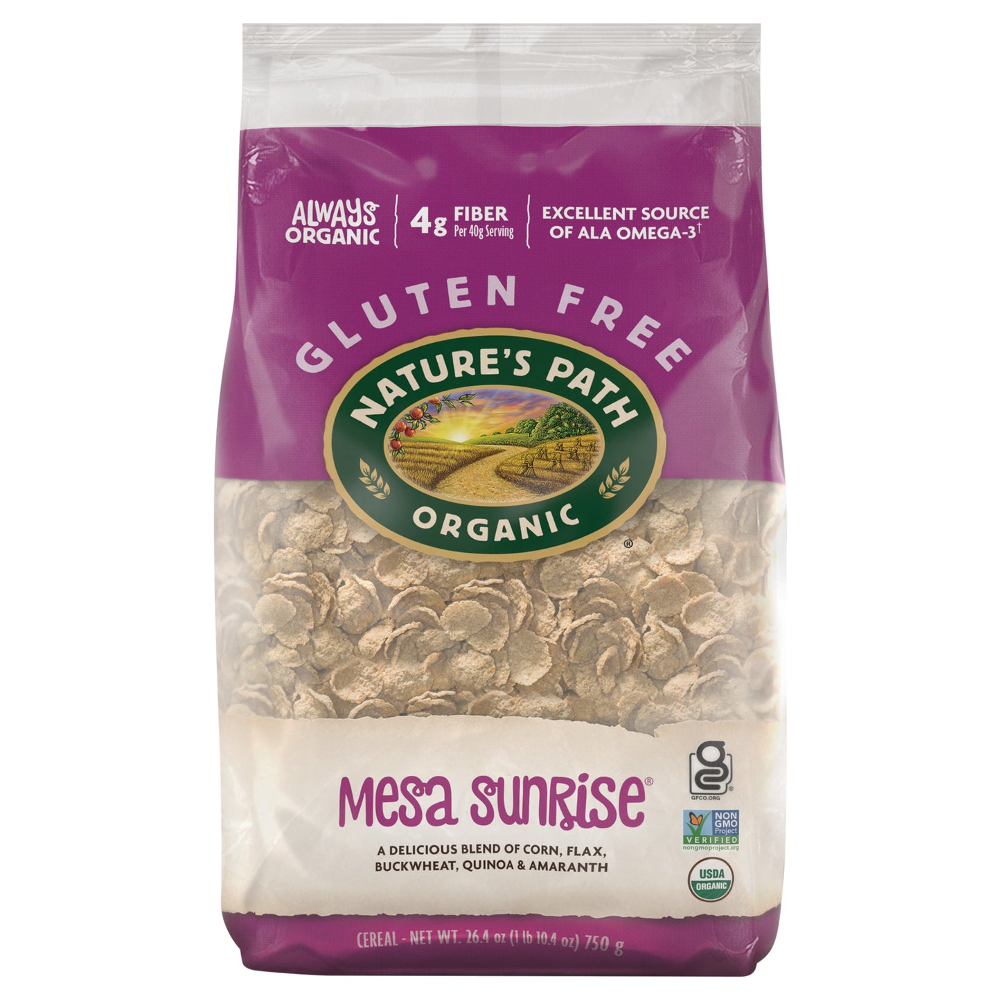 Natures Path Cereal Flakes Mesa Sunrise Organic Eco 26.4 Oz (Pack Of 6)