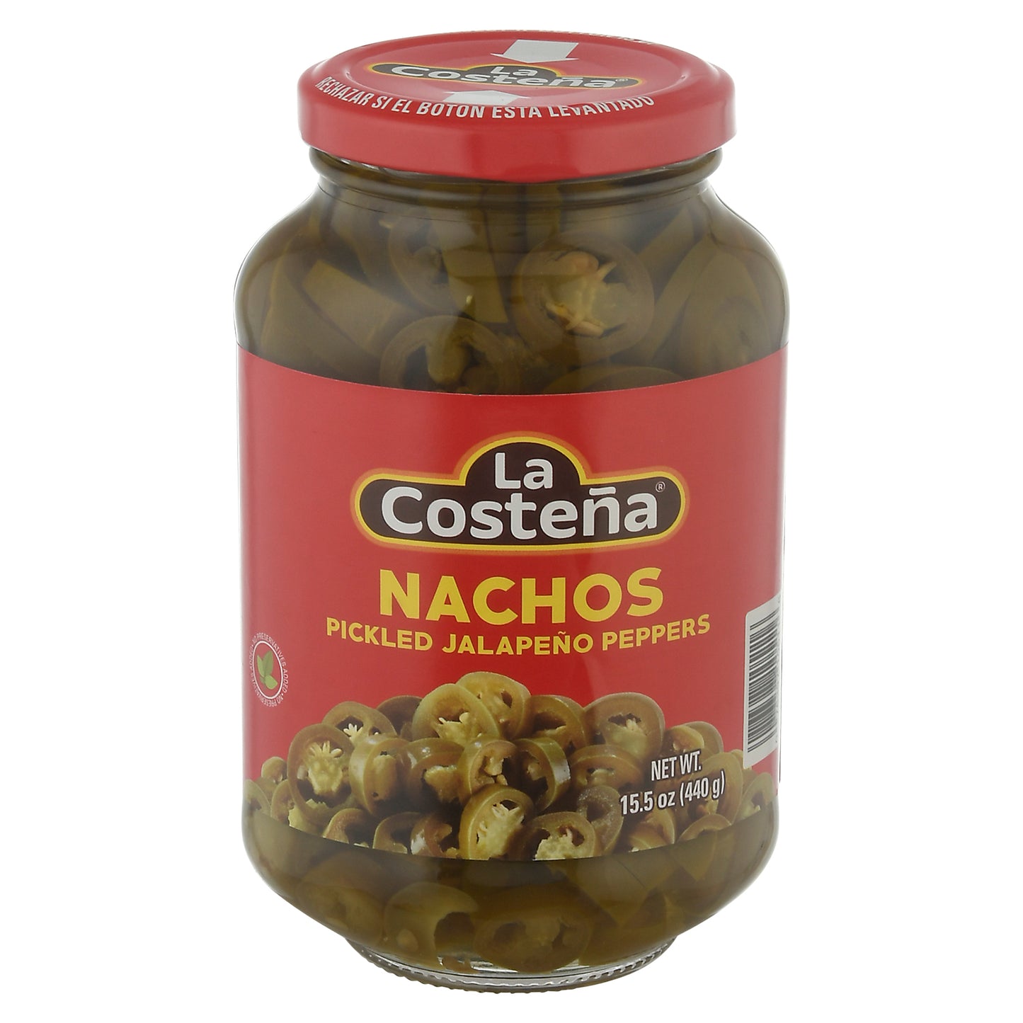 La Costena Pepper Jalapeno Nacho Glass 15.5 oz (Pack Of 12)