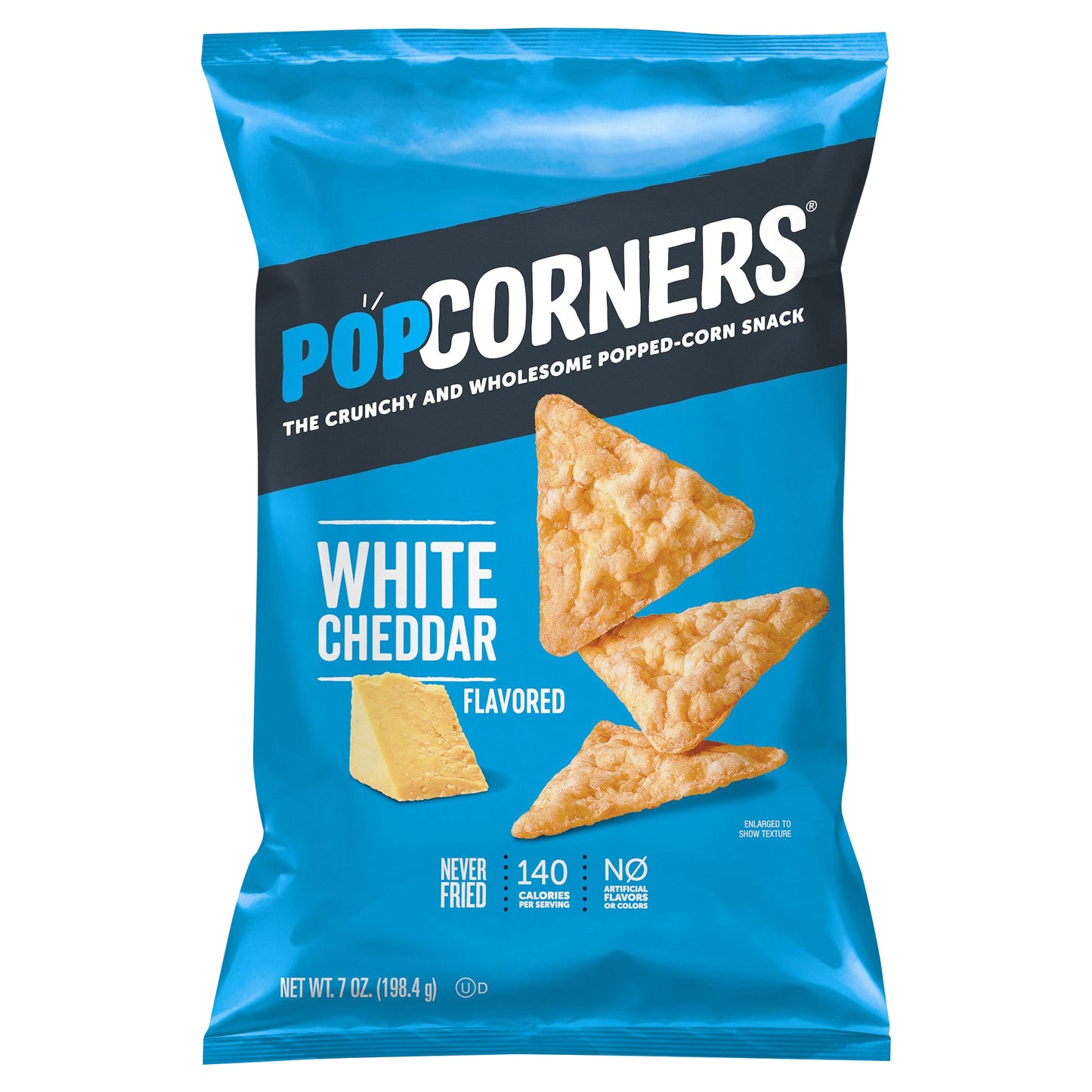 Popcorners Corn Chips White Cheddar 7 oz (Pack Of 12)