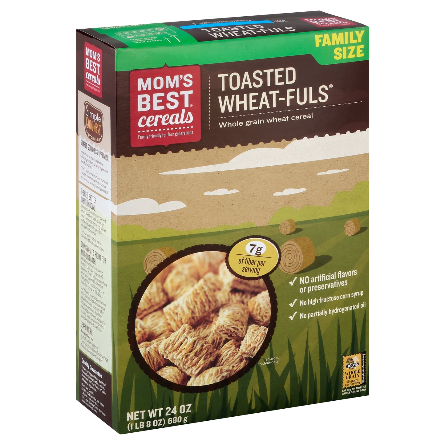 Moms Best Cereal Toasted Wheatfuls 23 Oz (Pack Of 12)