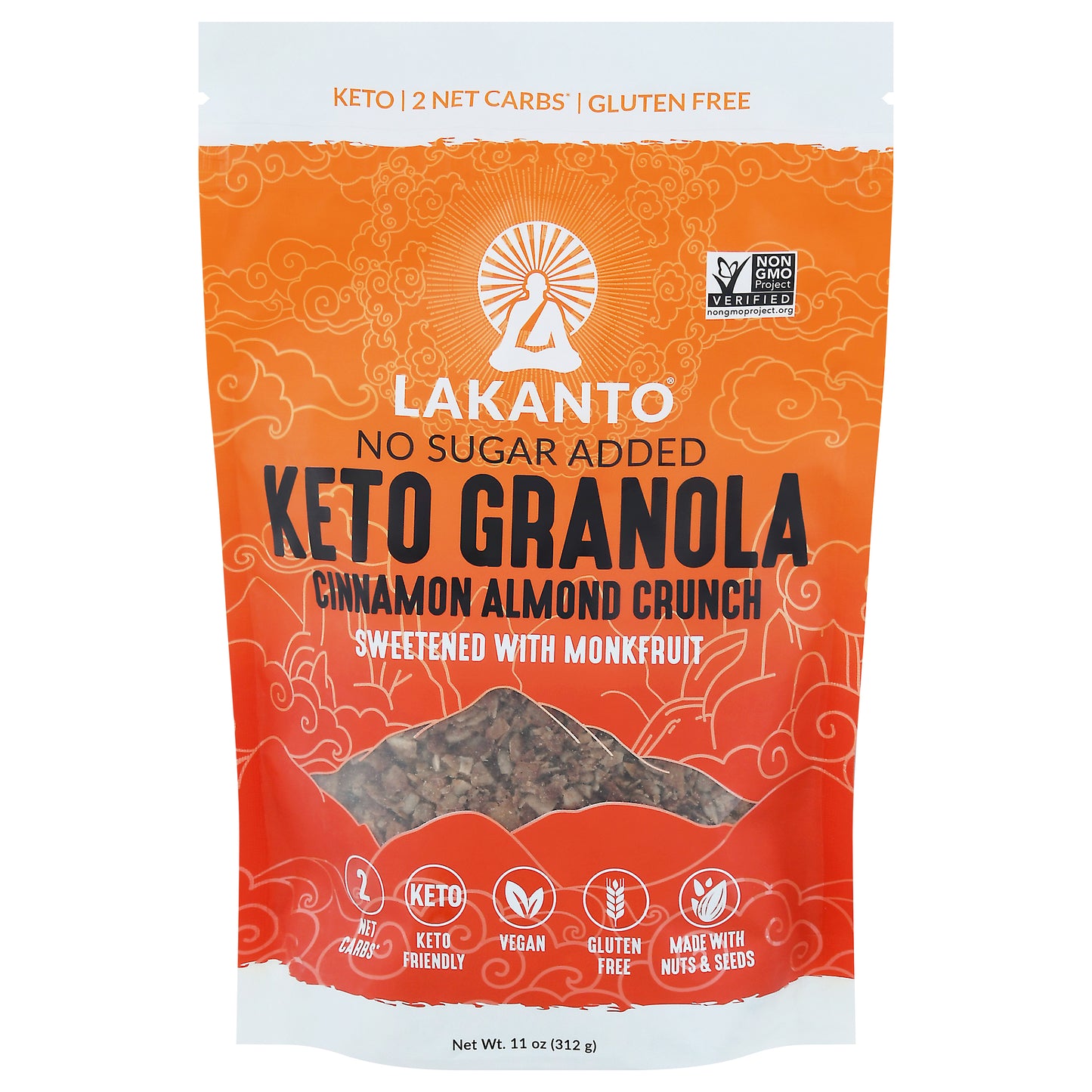 Lakanto Granola Cinnamon Almond 11 oz (Pack Of 8)