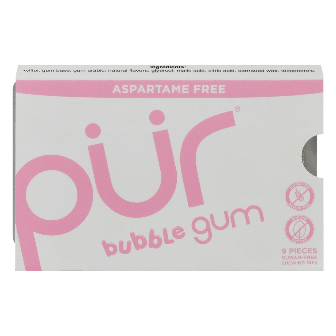 Pur Gum Bubblegum 9 Pieces (Pack Of 12)