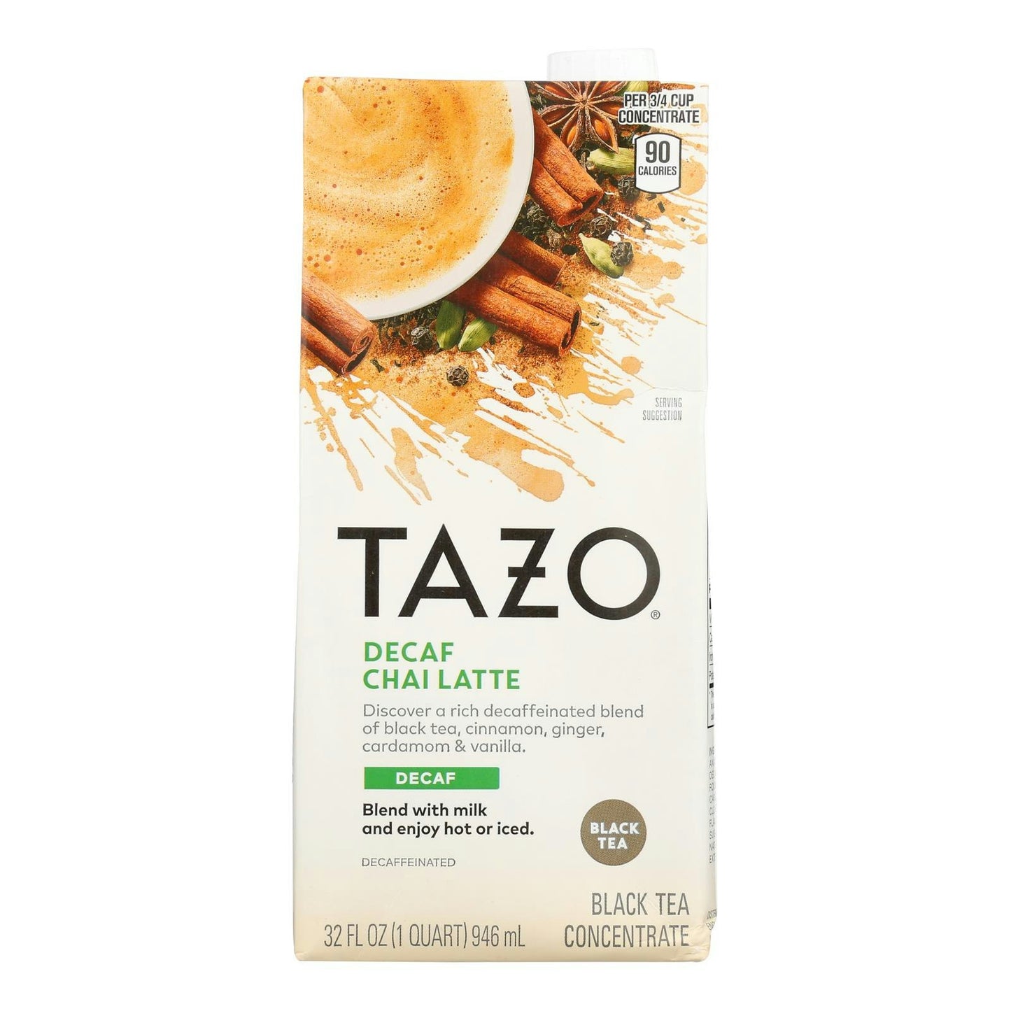 Tazo Tea Concentrate Decaffeinated Chai 32 Fo Pack of 6