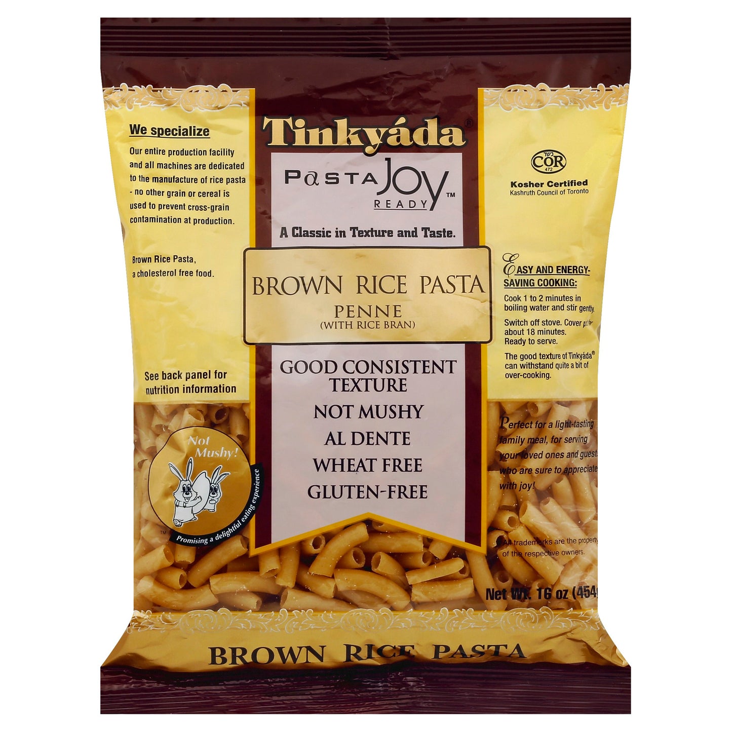Tinkyada Pasta Brown Rice Penne 16 oz (Pack of 12)