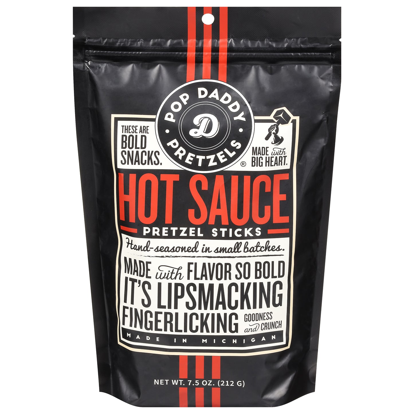 Pop Daddy Popcorn & Pretz Pretzels Hot Sauce 7.5 Oz (Pack Of 12)