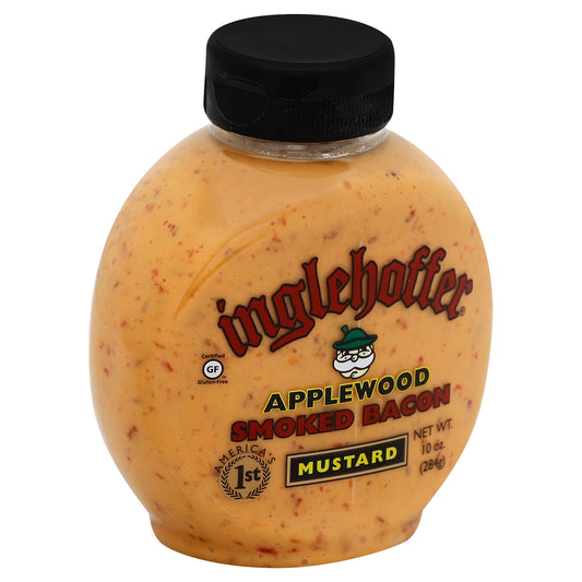 Inglehoffer Mustard Squeeze Applewood Bacon 10 oz (Pack Of 6)