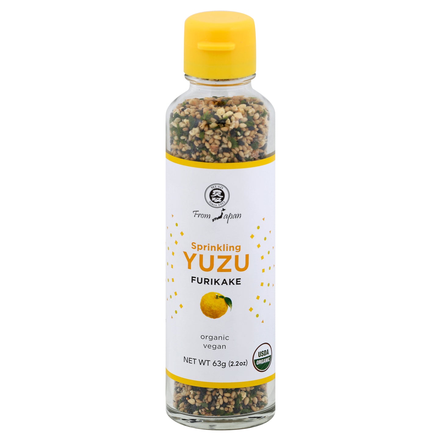 Muso From Japan Yuzu Organic Furikake 2.2 oz (Pack Of 6)