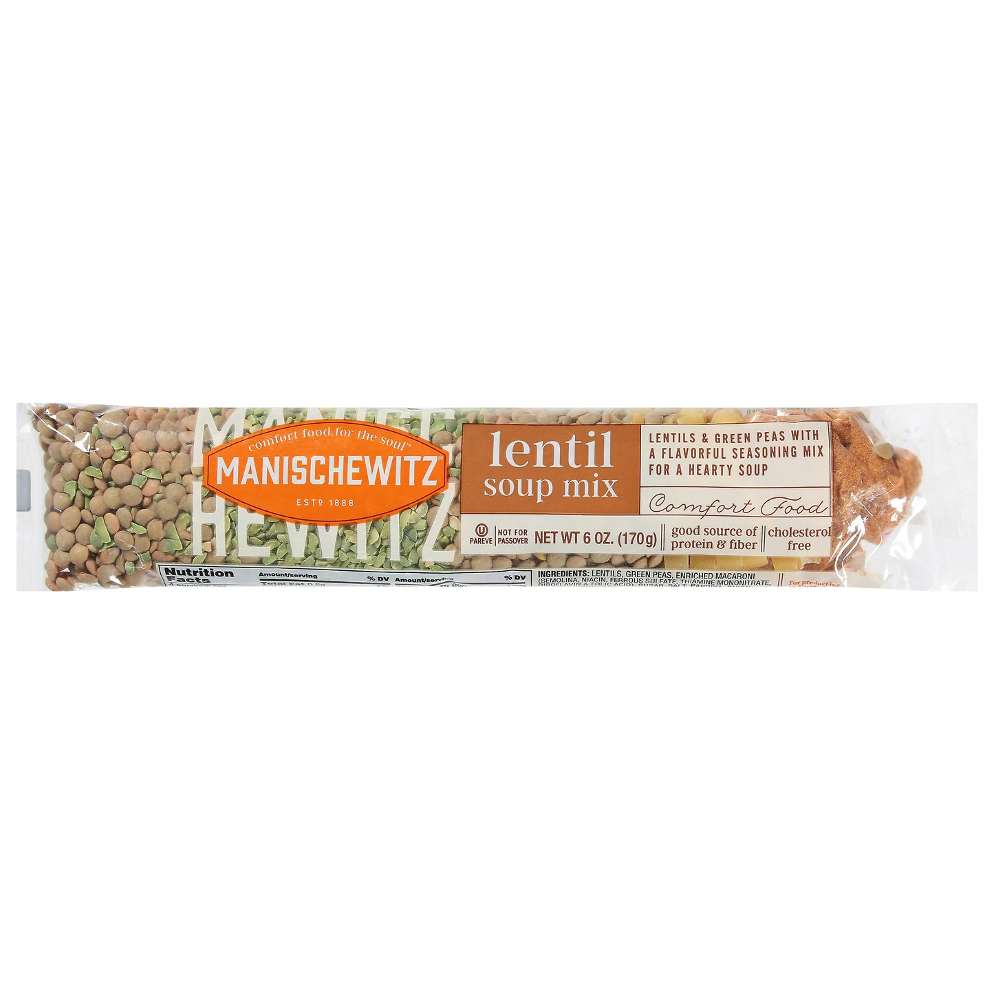 Manischewitz Lentil Soup Mix 6 Oz Pack of 24