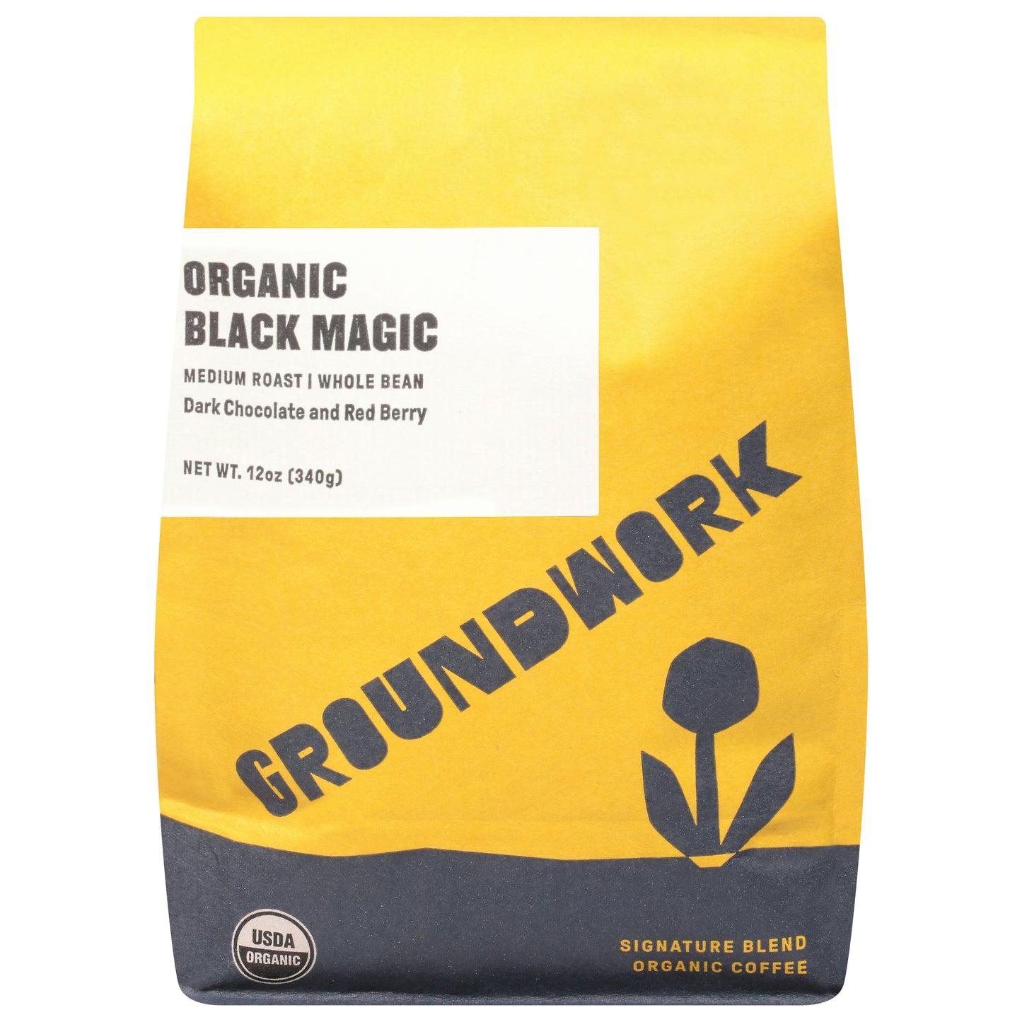 Groundwork Coffee Coffee Whole Bean Black Magic Esp Organic 12 Oz Pack of 6