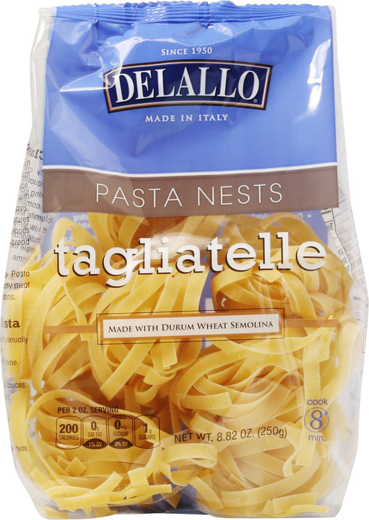 Delallo Pasta Tagliatelle Nest 8.82 Oz Pack of 12