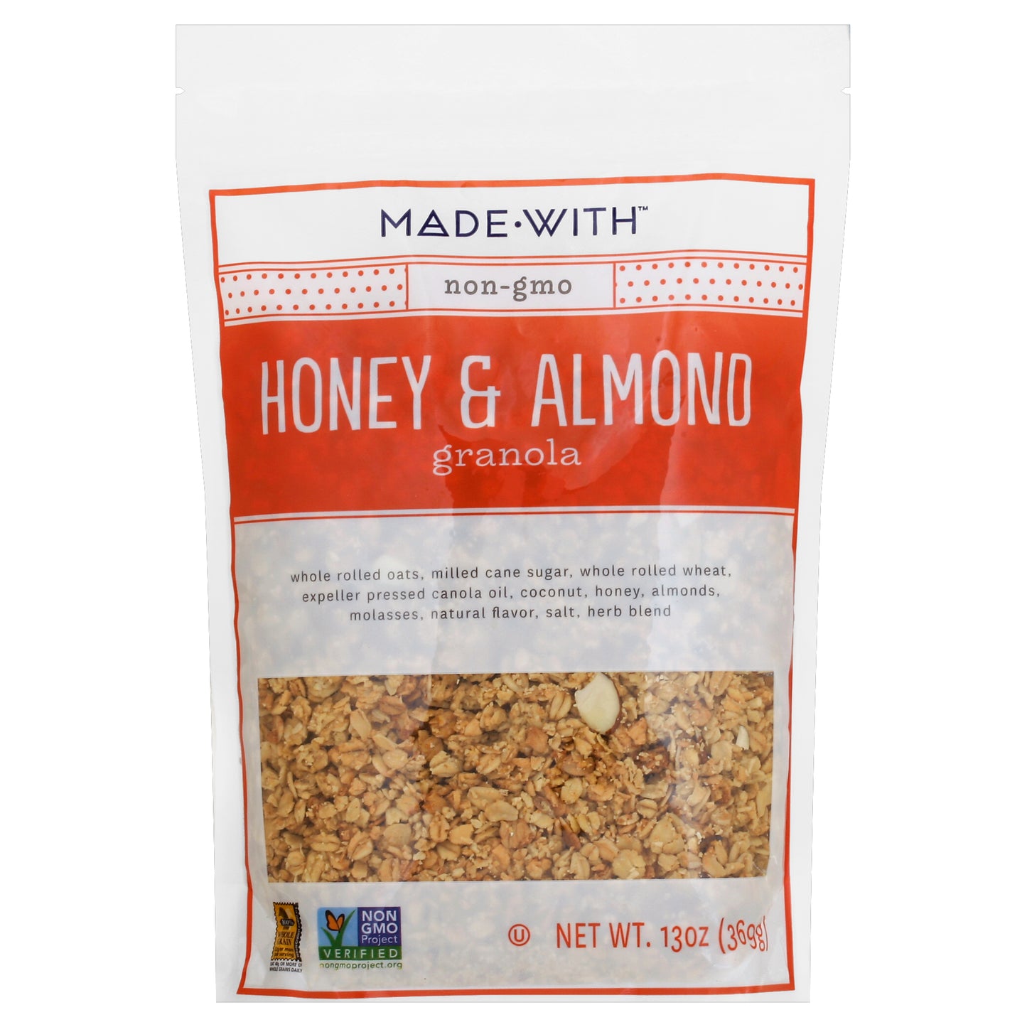 Made With Granola Honey Almond 13 Oz (Pack Of 6)