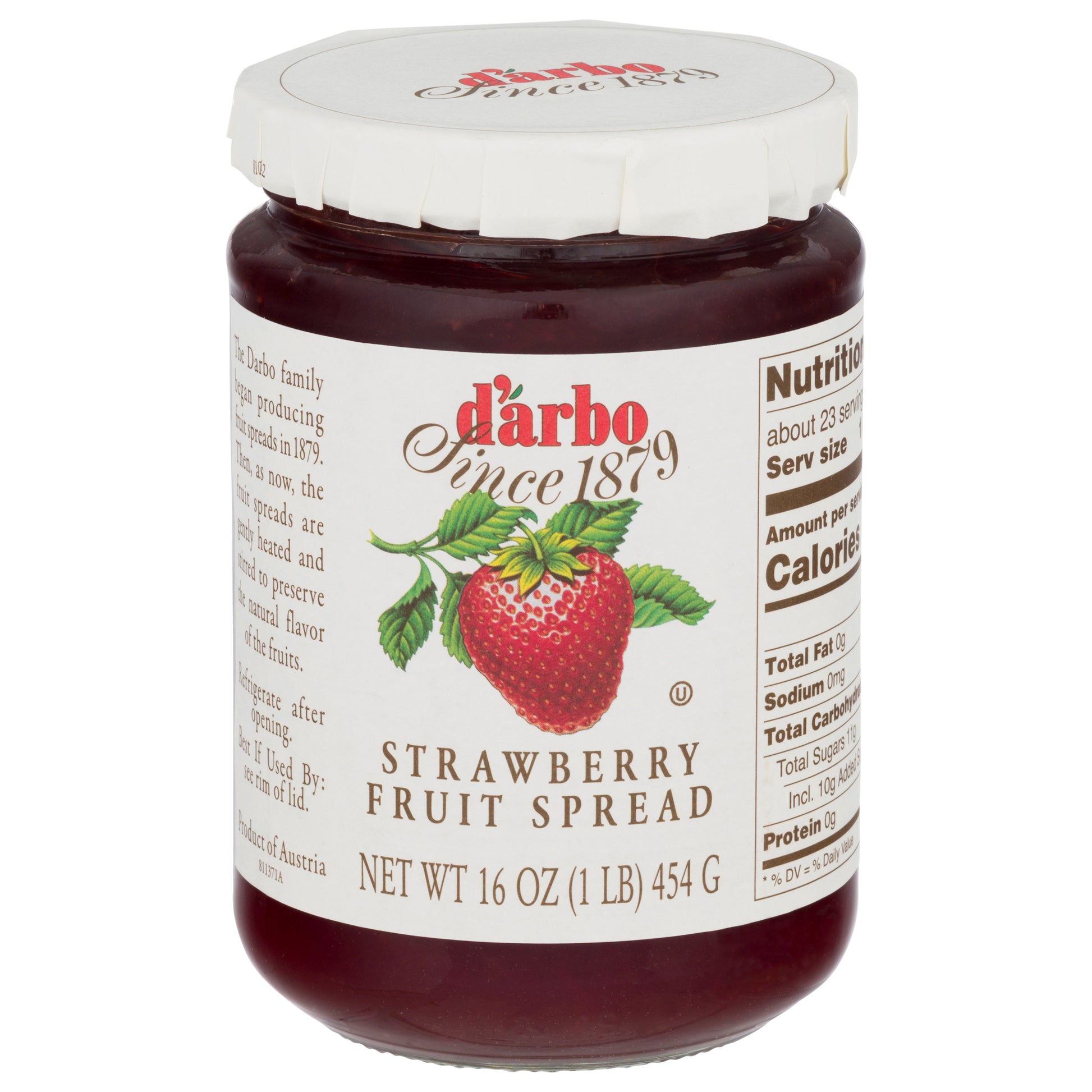 Darbo Fruit Spread Garden Strawberry 16 Oz (Pack Of 6)