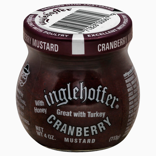 Inglehoffer Mustard Cranberry 4 oz (Pack Of 12)