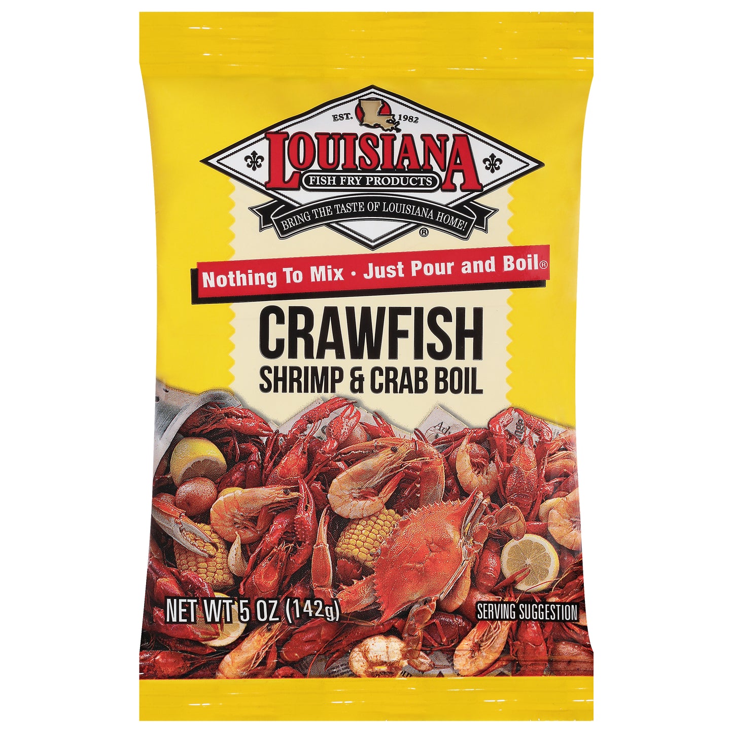 Louisiana Fish Fry Boil Crawfish Crab Shrimp 5 oz (Pack Of 24)