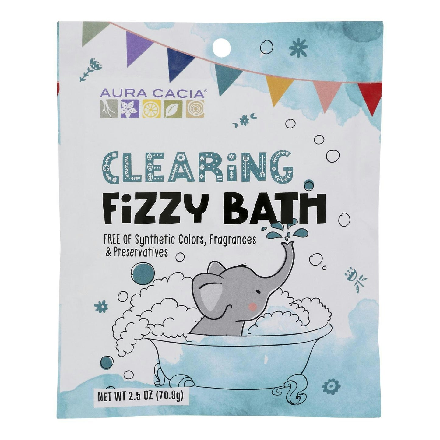 Aura Cacia - Fizzy Bath Kids Clearing 2.5 oz (Pack of 6)