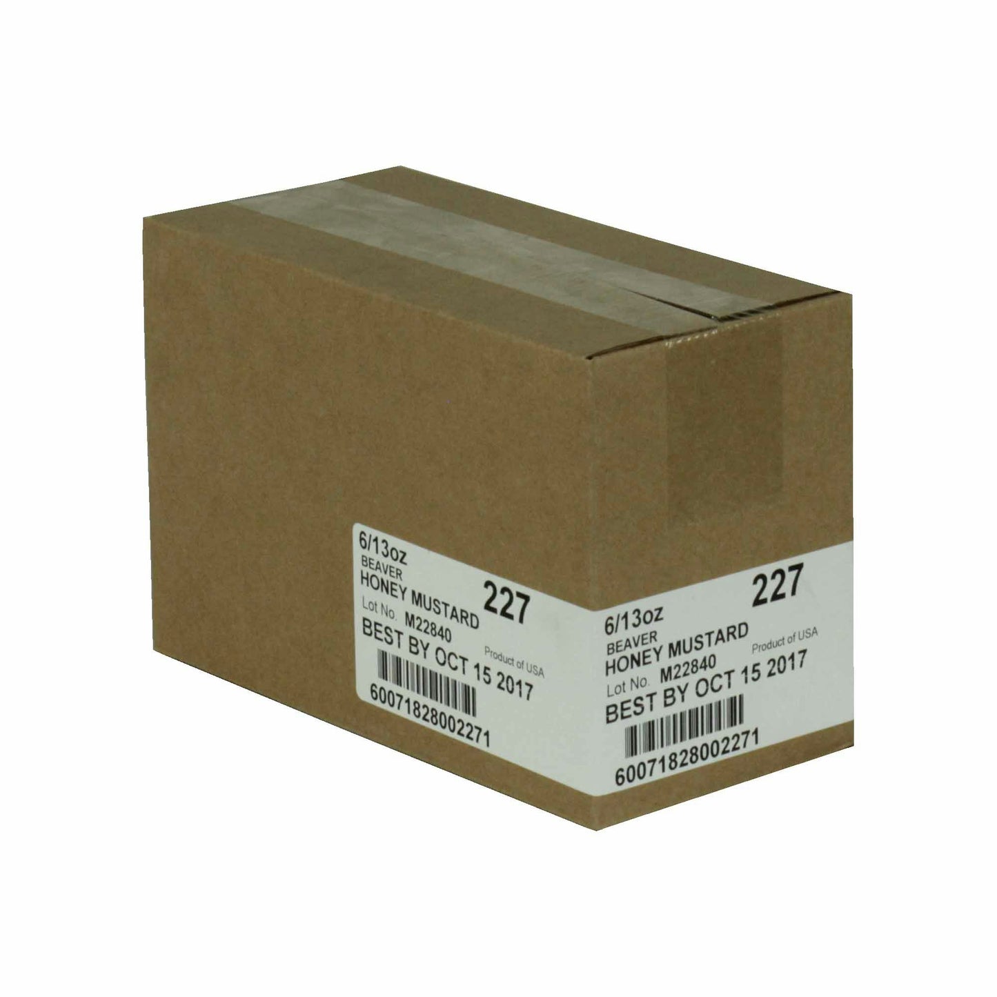 Beaver Honey Mustard - 13 Ounce (Pack of 6)