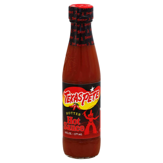 Texas Pete Sauce Hotter Hot 6 oz (Pack of 12)