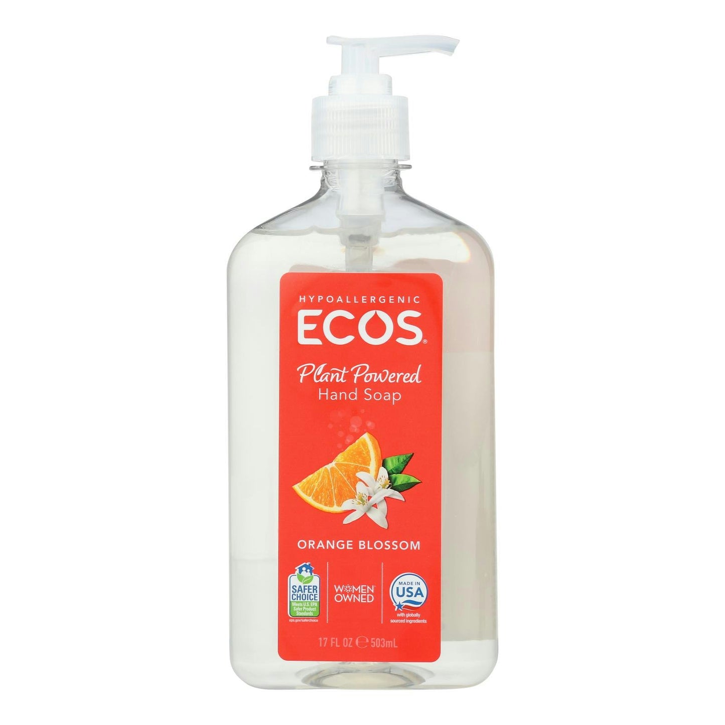 Earth Friendly Hand Soap - Orange Blossom 17 fl oz (Pack of 6)