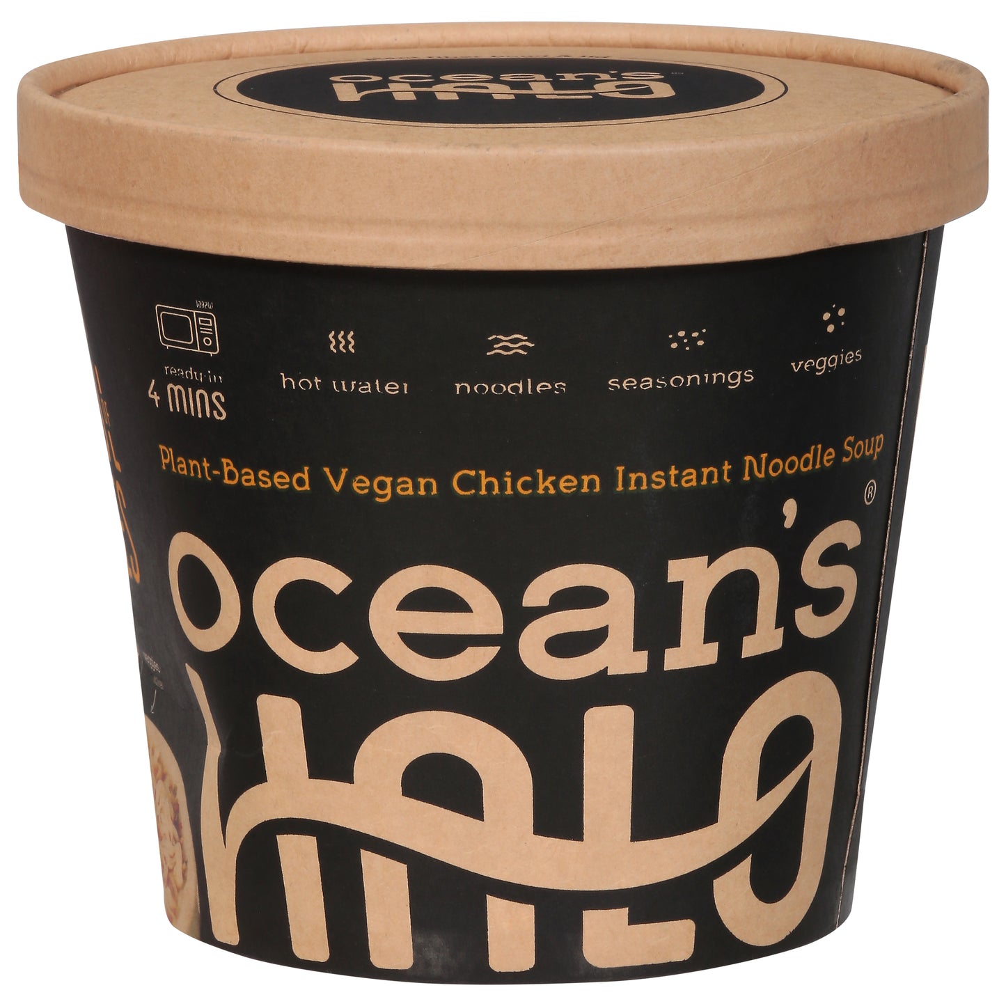 Oceans Halo Noodle Bowl Vegan Chicken 4.02 Oz (Pack Of 6)