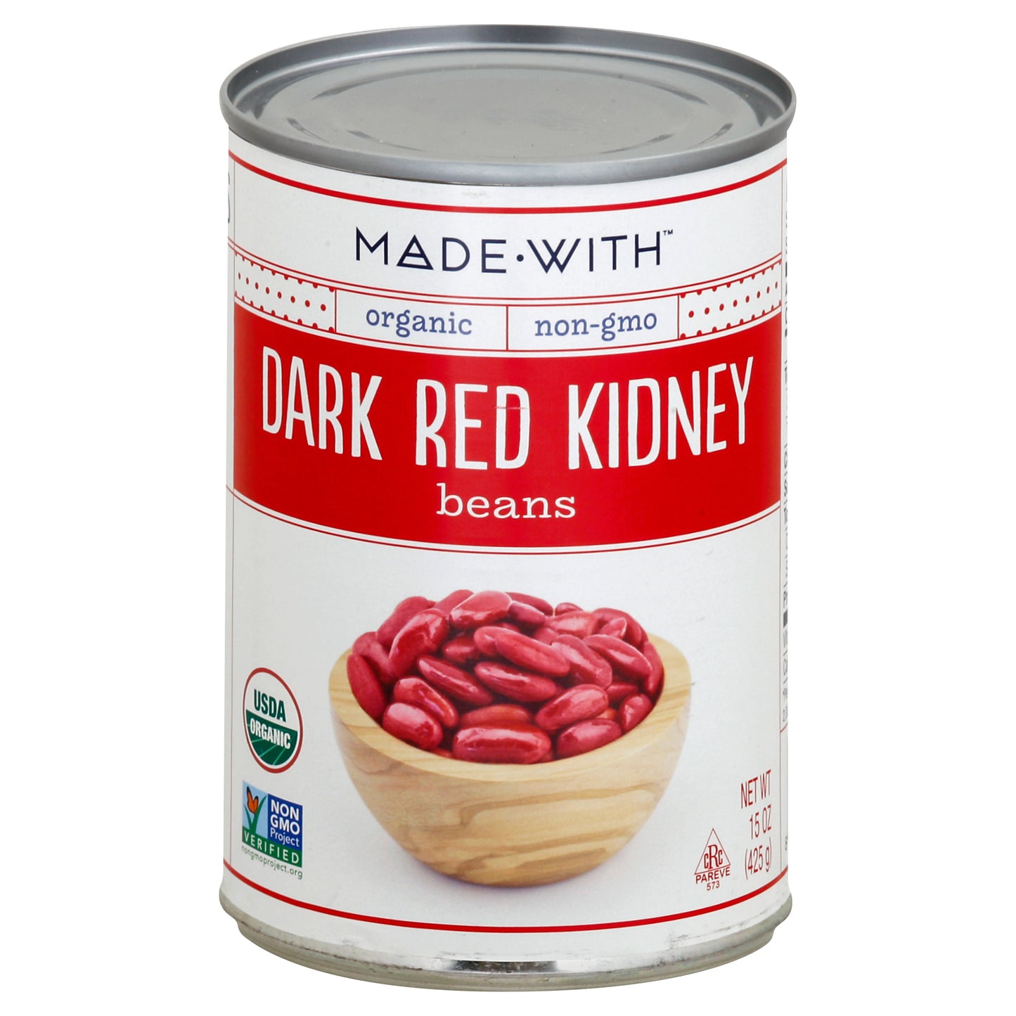 Made With Beans Kidney Dark Red Organic 15 oz (Pack Of 12)