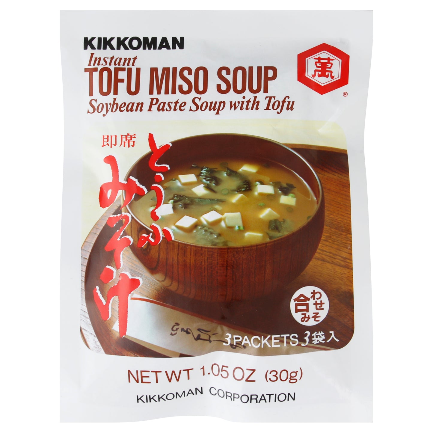 Kikkoman Soup Miso Tofu 1.05 oz (Pack Of 12)
