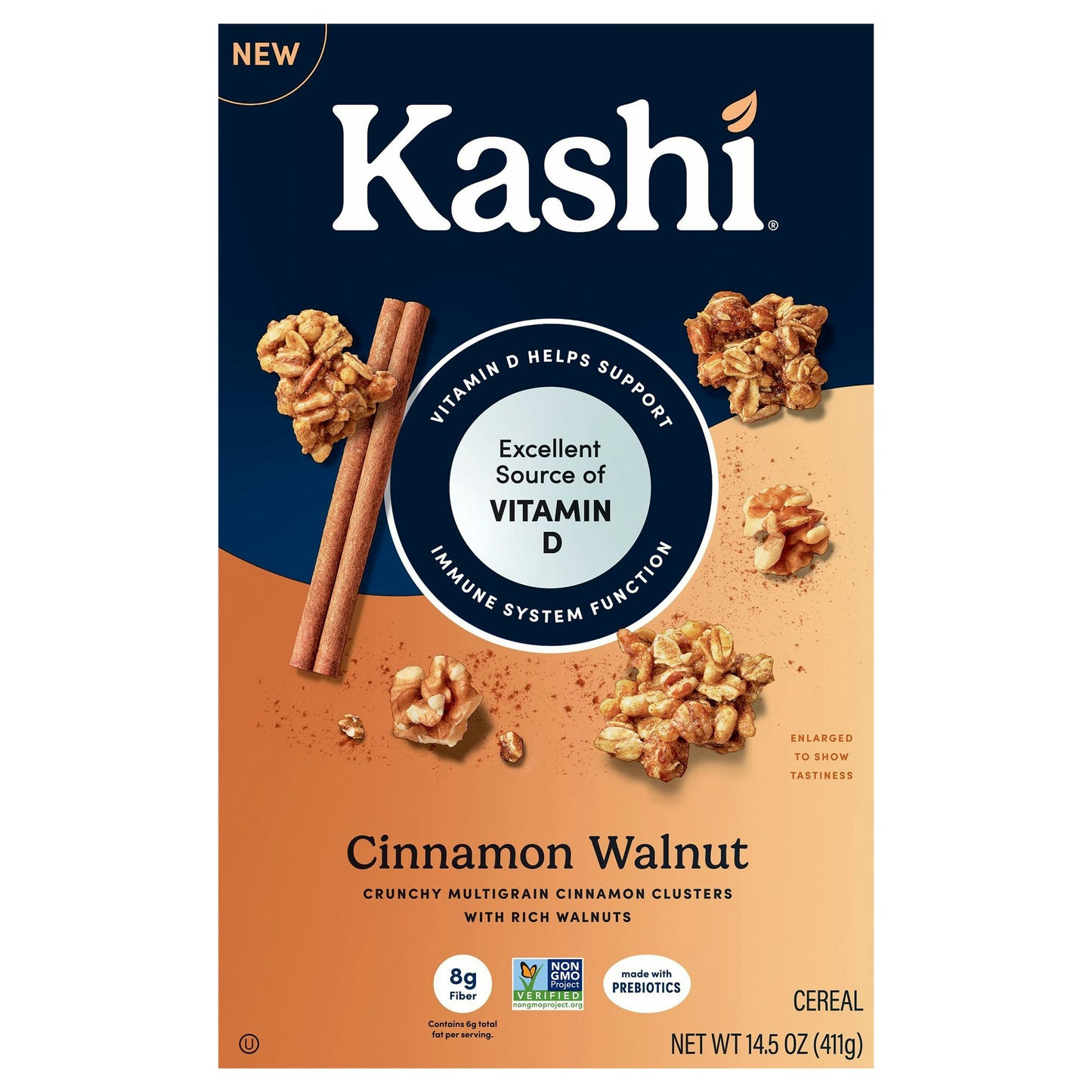 Kashi Cereal Cinnamon Walnut 14.5 Oz Pack of 8