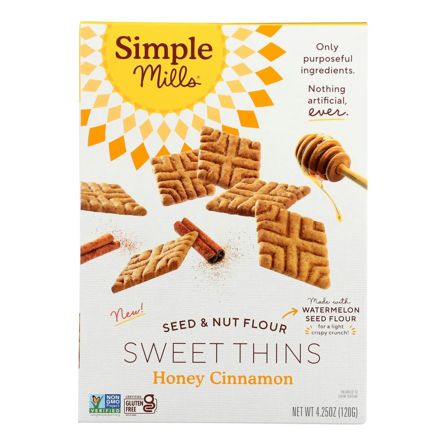 Simple Mills - Sweet Thins Honey Cinnamon 4.25 oz (Pack of 6)