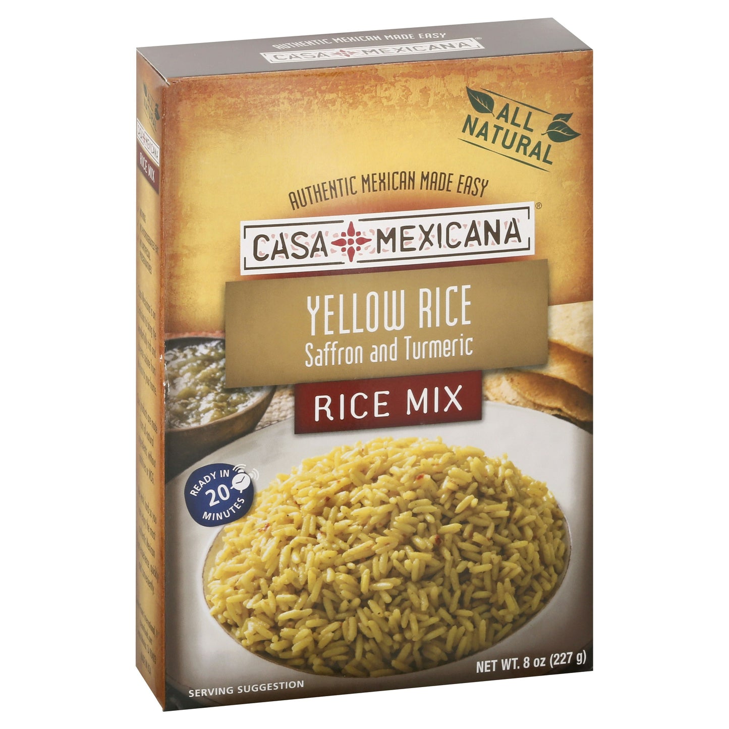 Casa Mexicana Rice Yellow 8 Oz (Pack of 12)